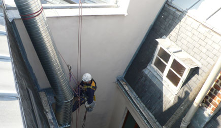 Pose réparation conduit ventilation