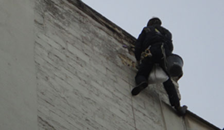 Purge façade travaux en hauteur